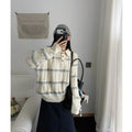 Contrasting striped sweater