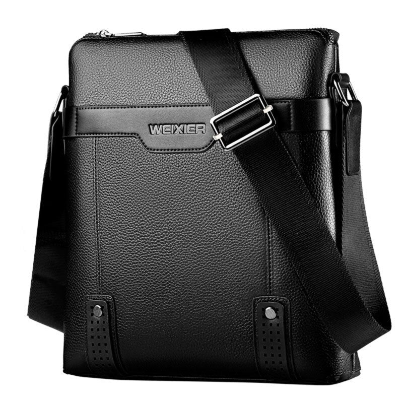WEIXIER New Fashion PU Leather Men Messenger Bags Casual Men's Small Shoulder Bag Crossbody Business Men's Handbag Small