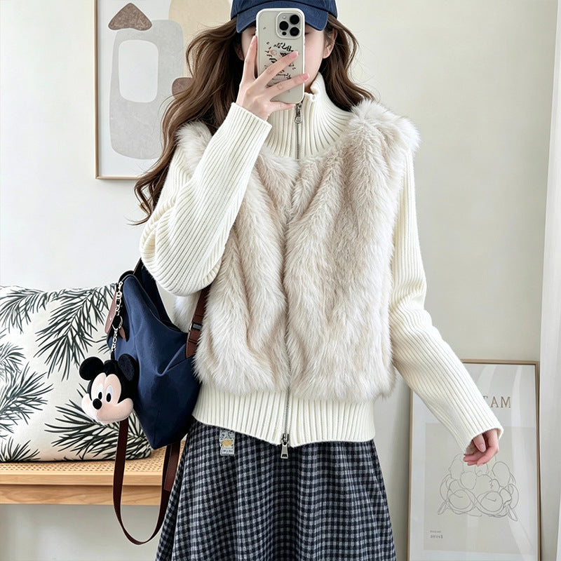 Collar cardigan sweater