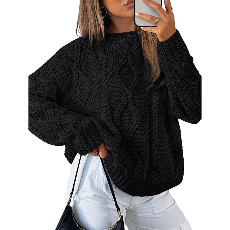 Loose long sleeved women's sweater