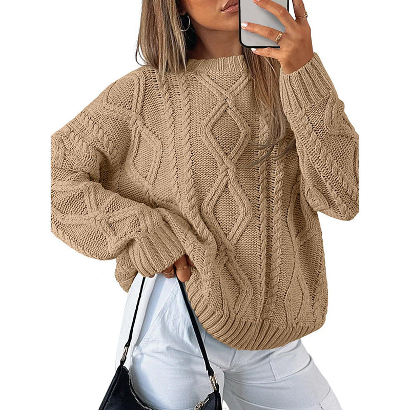 Loose long sleeved women's sweater
