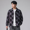 Men's Casual Plaid Loose Fit Shirt Jacket