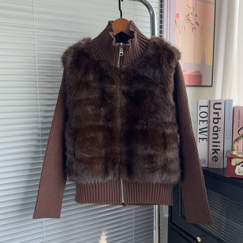 Collar cardigan sweater