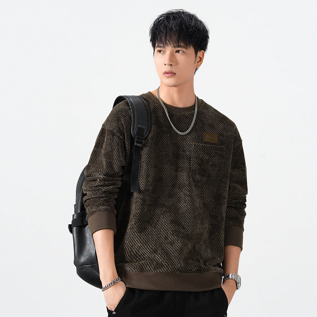 Men's Casual Long Sleeve Crew Neck Sweatshirt