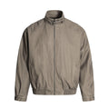 High Street Casual PU Leather Zipper Stand Collar Loose Fit Men's Biker Jacket