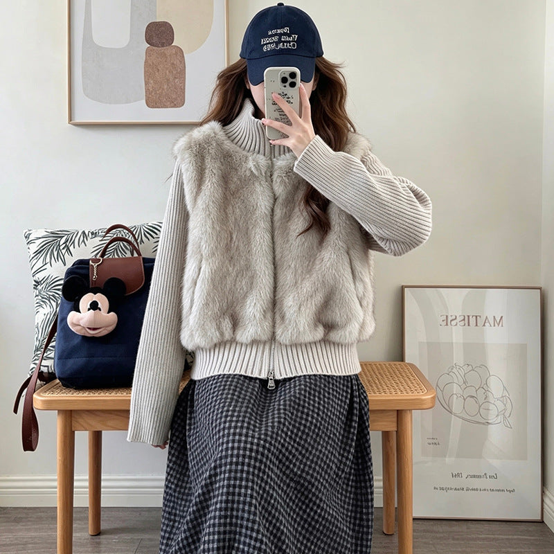 Collar cardigan sweater