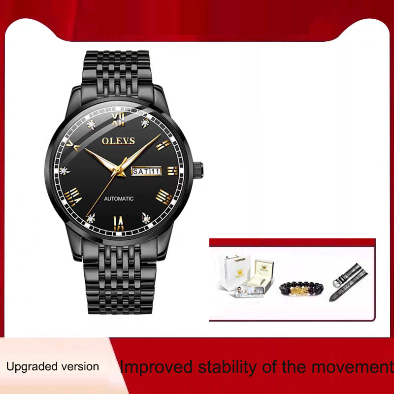 Men's Watch Men's Mechanical Watch Fully Automatic Simple Wind Waterproof Night Light Watch