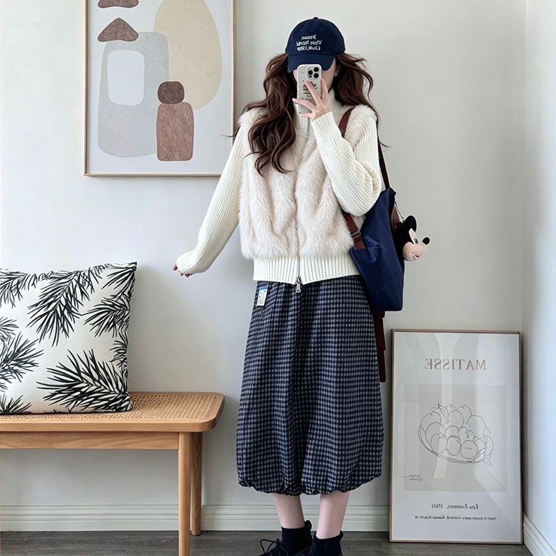 Collar cardigan sweater