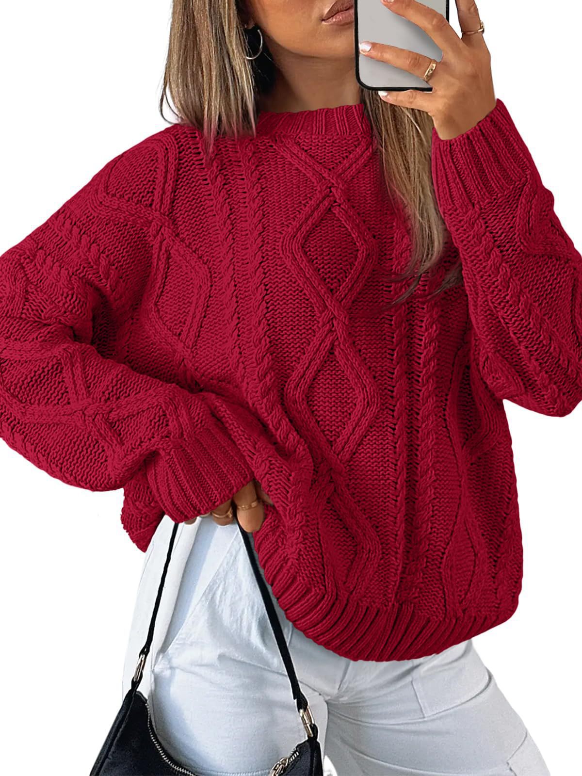 Loose long sleeved women's sweater