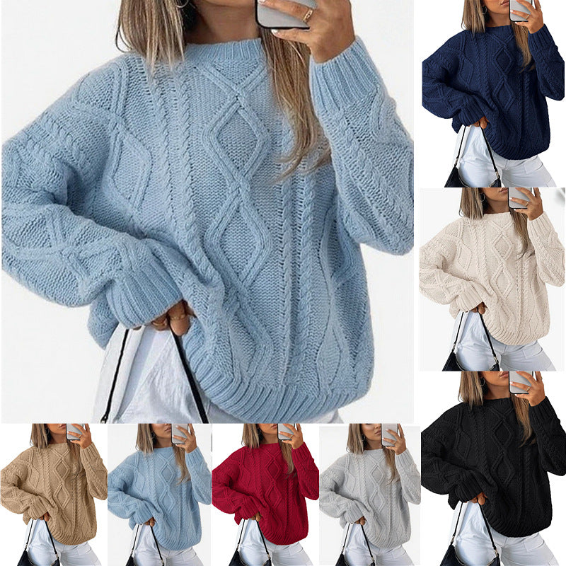Loose long sleeved women's sweater
