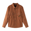 Men's  Retro Casual Long Sleeve Shirt Plus Size Workwear Jacket