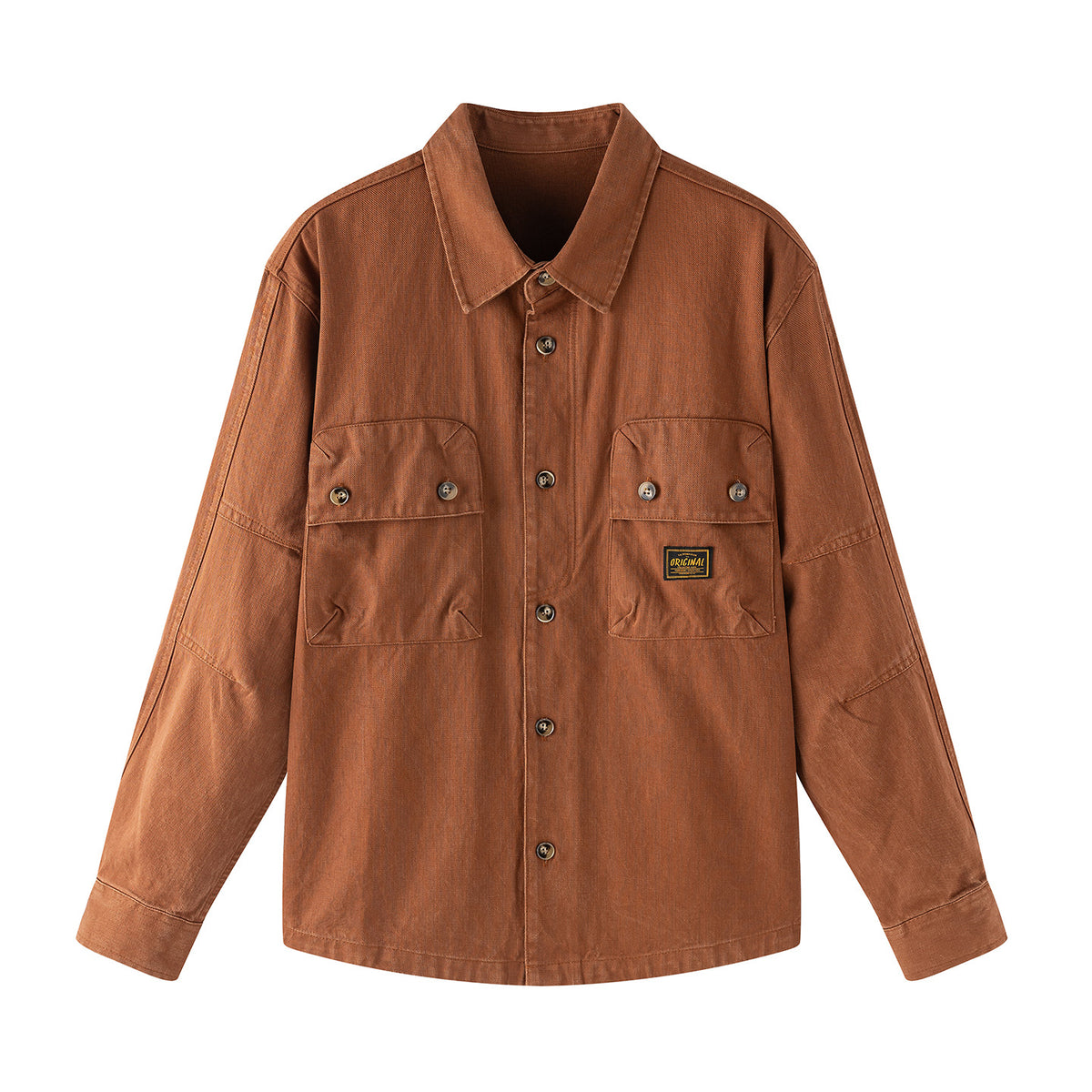 Men's  Retro Casual Long Sleeve Shirt Plus Size Workwear Jacket
