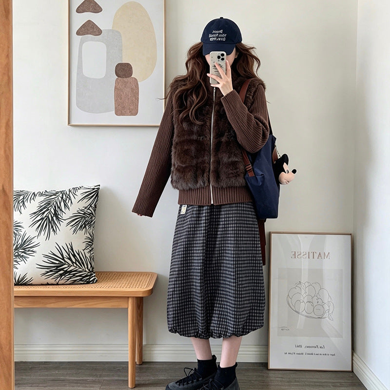 Collar cardigan sweater