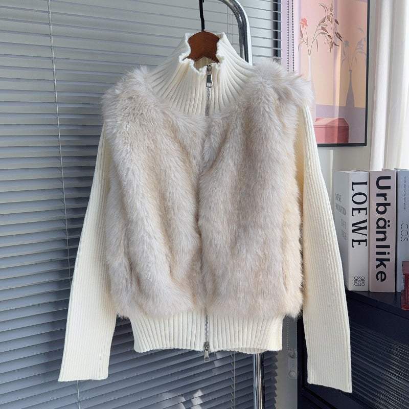 Collar cardigan sweater