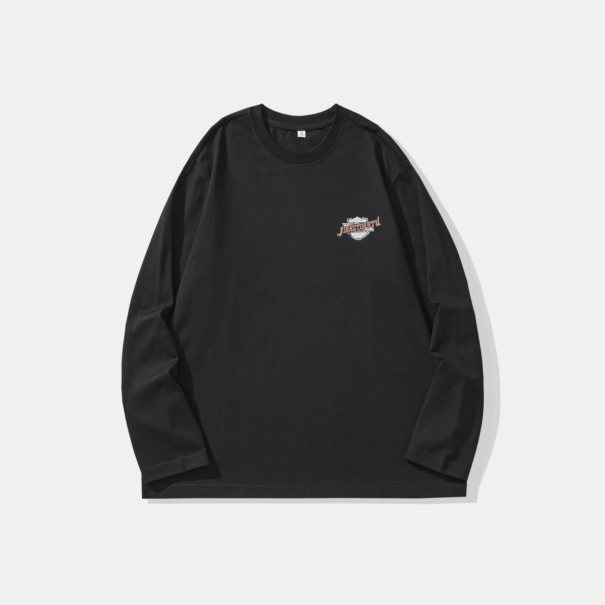Vintage Heavyweight Cotton Long Sleeve T-Shirt for Men
