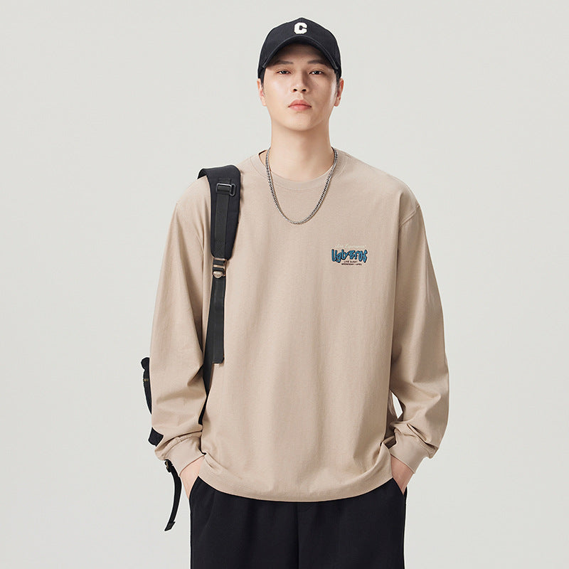 Men's Printed Long Sleeve Crew Neck T-Shirt