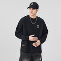 Vintage Graphic Print Long Sleeve Crew Neck Men's T-Shirt